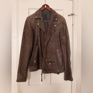 All Saints • Brown Suede Jacket